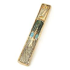 925 Sterling Silver Gold Plated Mezuzah Cases