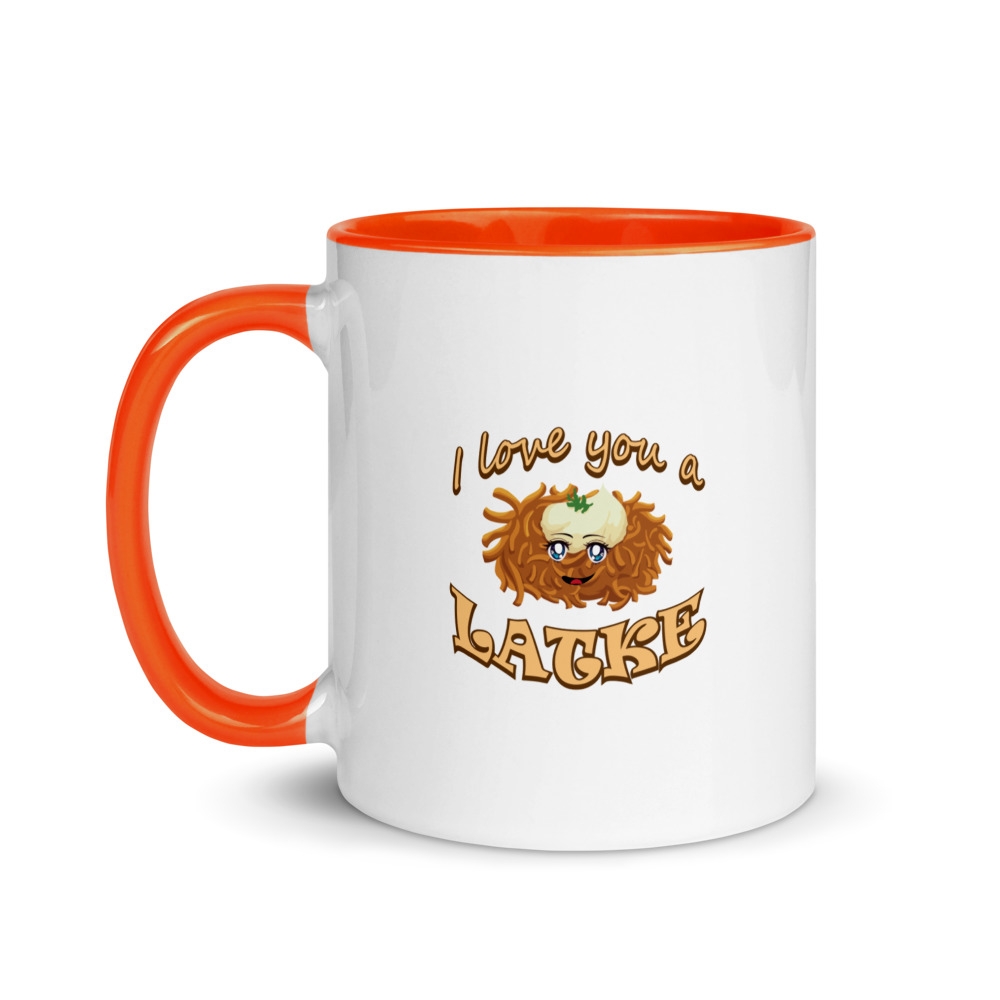 Latke-Loving Funny Hannukah Mug - 1