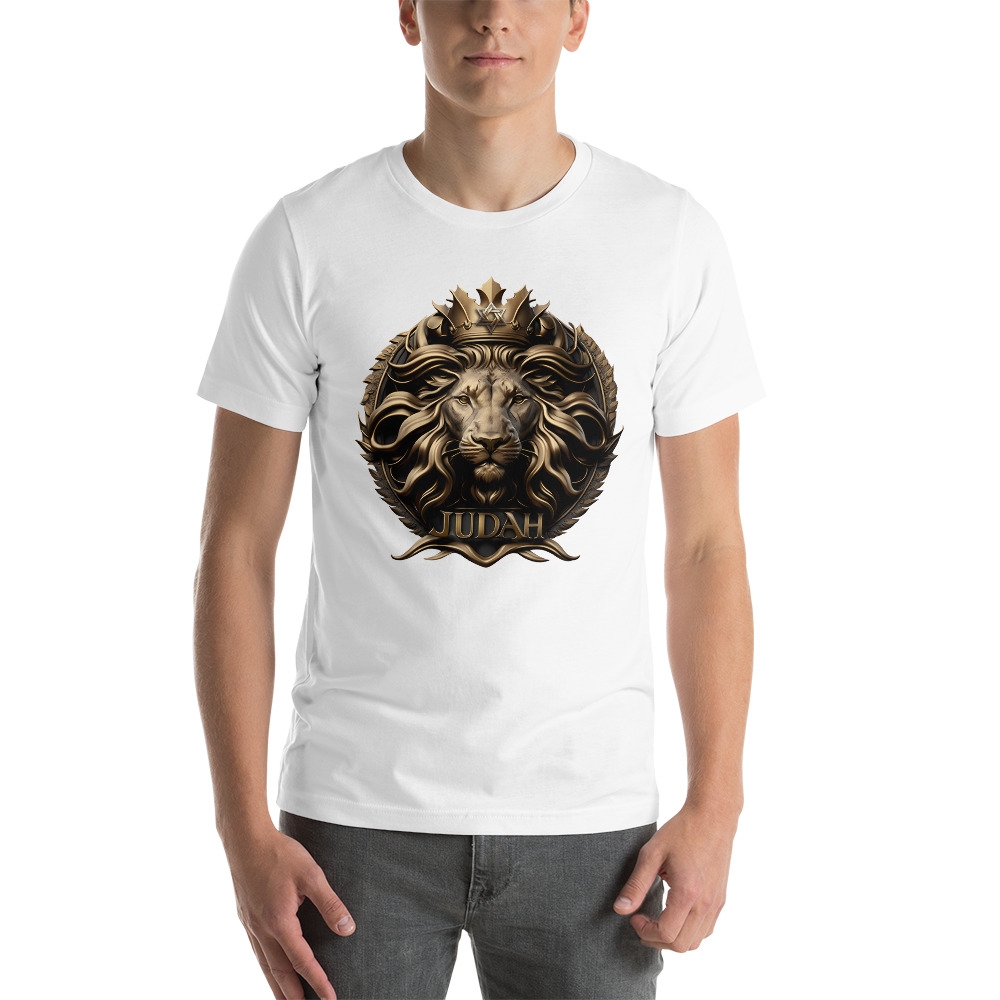 Regal Bronze Lion of Judah - Men's T-Shirt, Clothing | Judaica Web Store