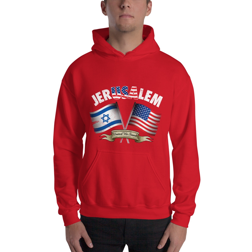 Jerusalem: United We Stand - Unisex Hoodie, Clothing | Judaica Web Store