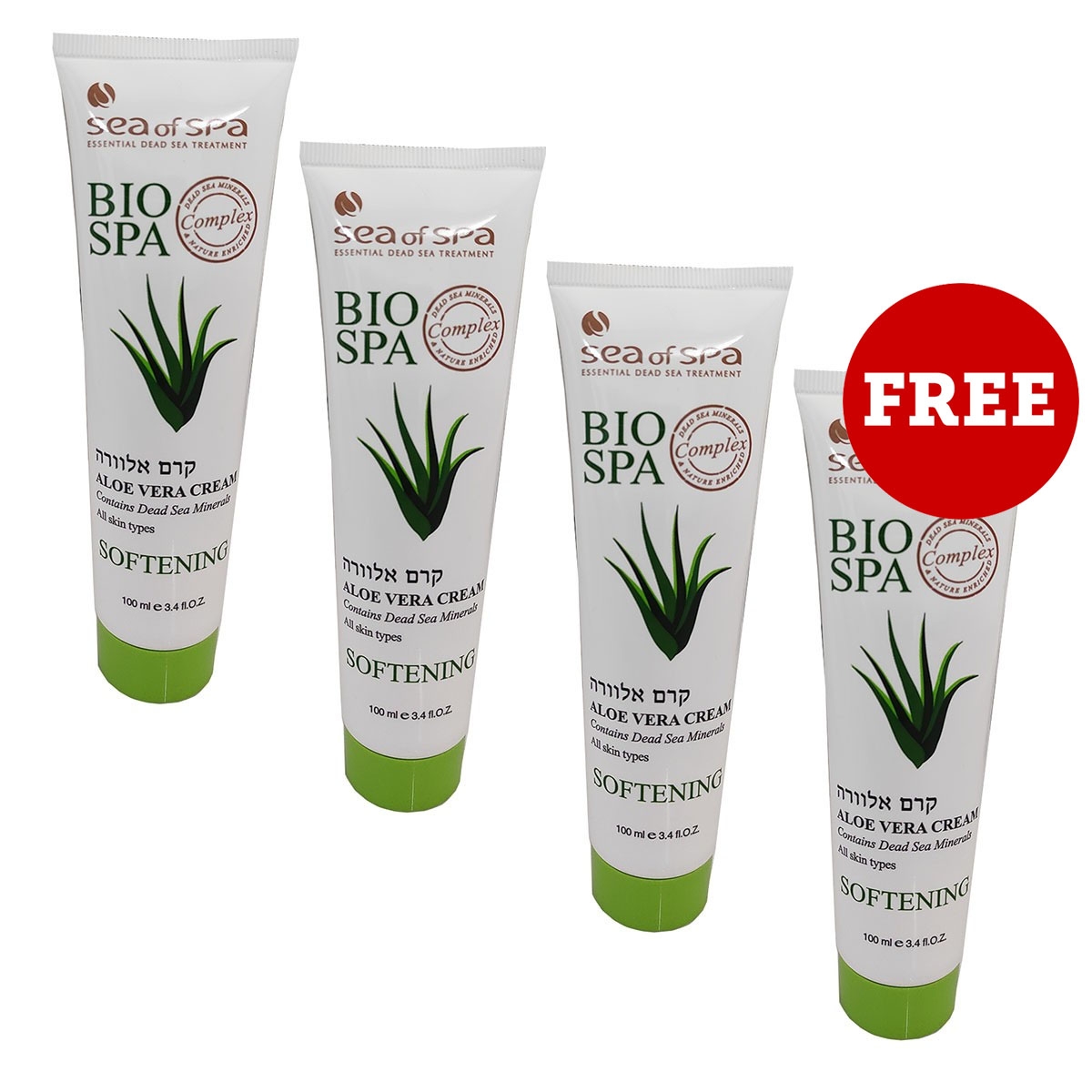 Buy 3, Get 1 Free: Sea of Spa Bio Spa Dead Sea Minerals Softening Skin Cream With Aloe Vera – For Soft and Healthy Skin - 1