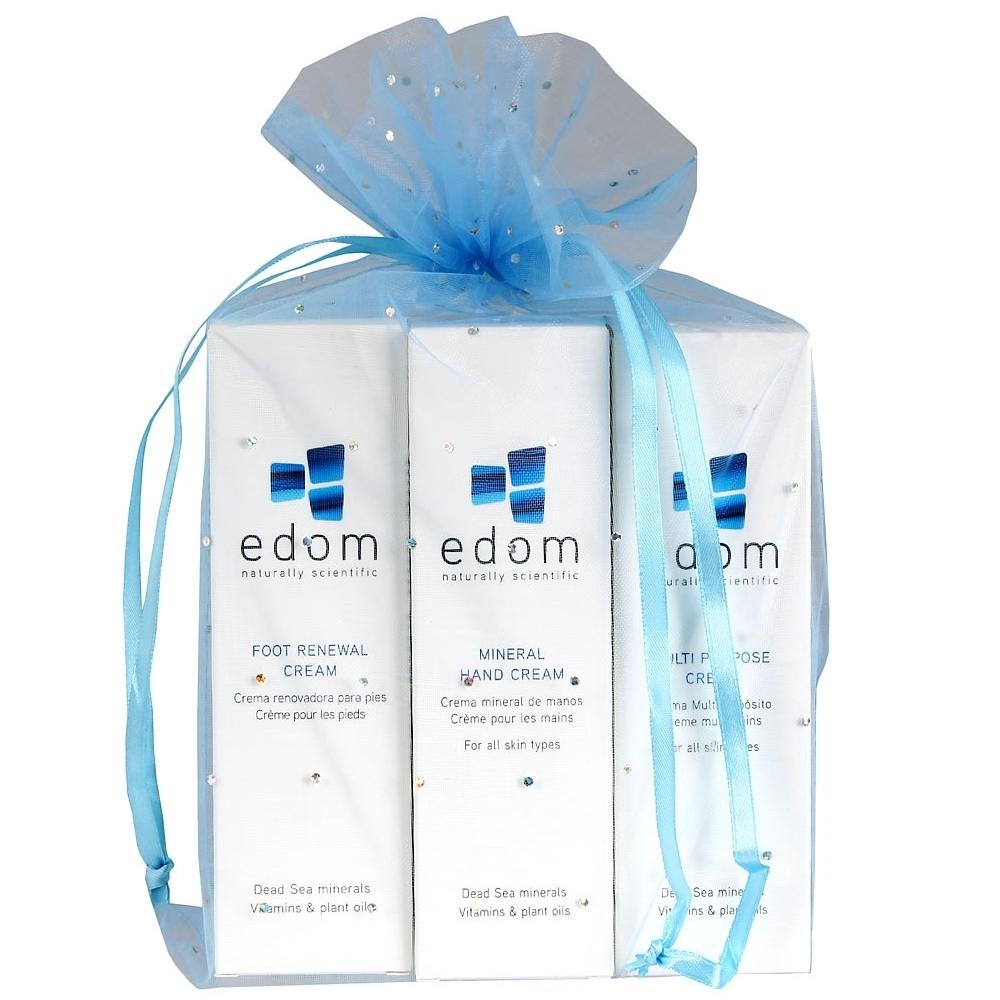 Body Treat: Edom Gift Pack: Mineral Hand Cream, Foot Renewal Cream, Multi Purpose Cream, Dead Sea Bath Salts - 1