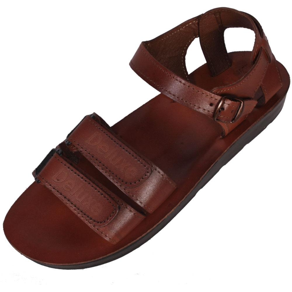kwaliteit Blaze Paleis Noah Handmade Leather Men's Sandals (Brown), Clothing | Judaica Web Store
