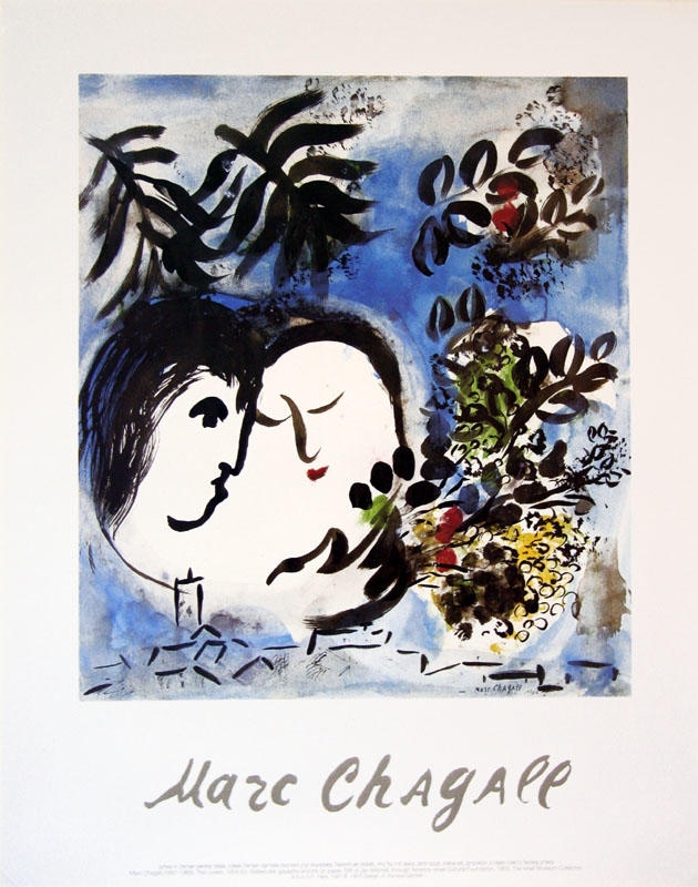  Lovers. Marc Chagall (Poster) - 1