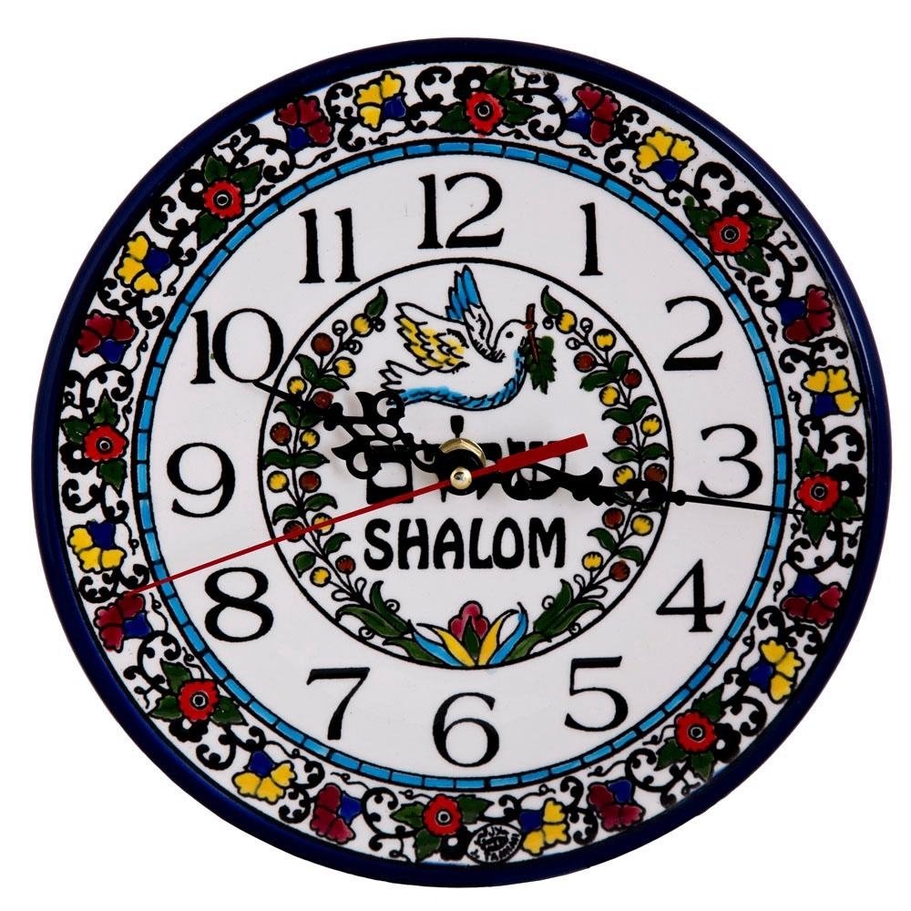  Shalom Clock. Armenian Ceramic - 1