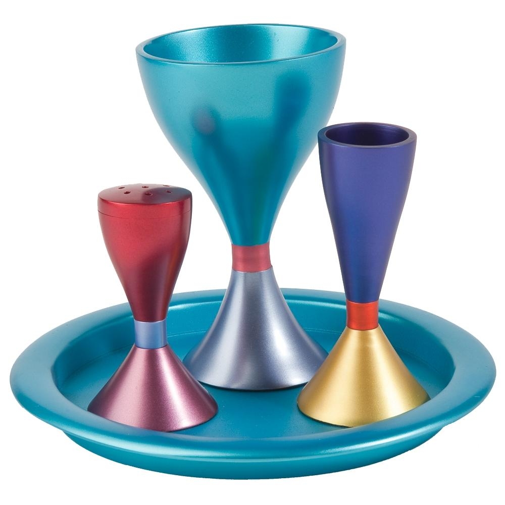 Yair Emanuel Anodized Aluminum Havdallah Set - Variety of Colors - 1