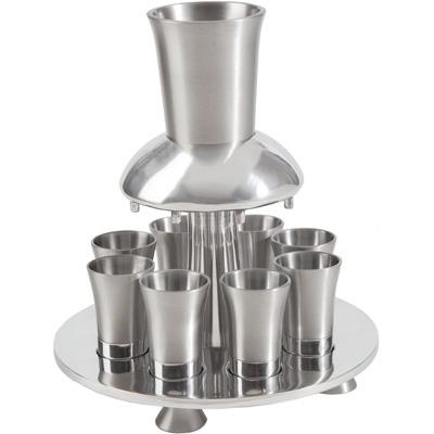 Yair Emanuel Anodized Aluminum Kiddush Fountain - Silver - 1