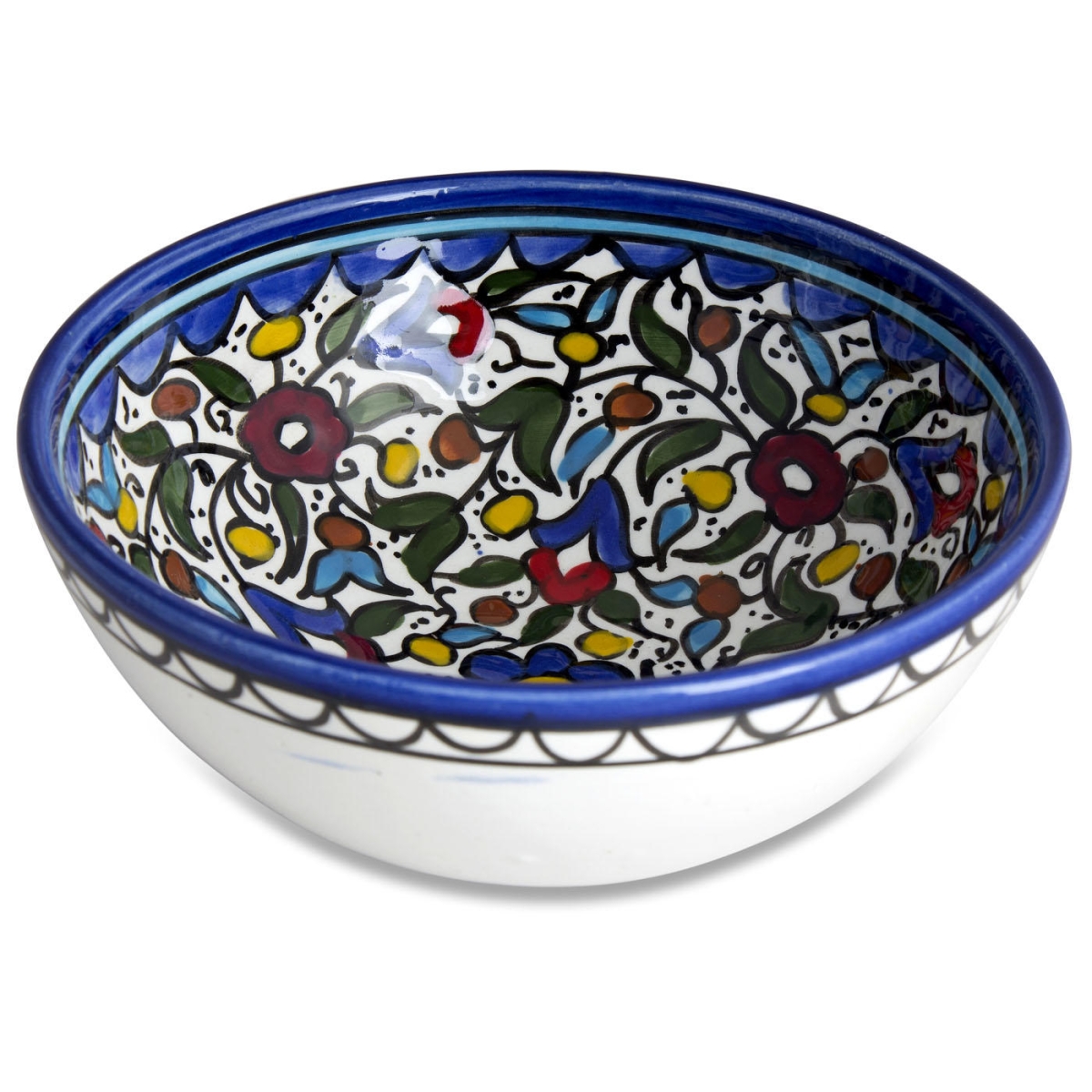 Armenian Ceramics Serving Bowl - Flowers - 1