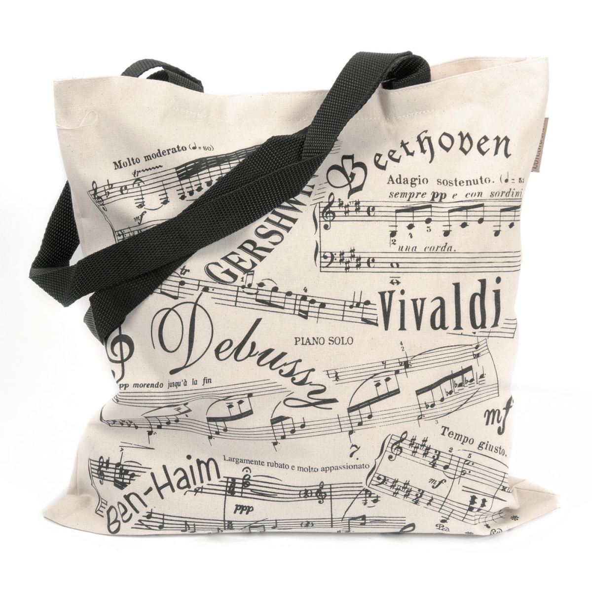 piano leather tote bag  Handmade bags 