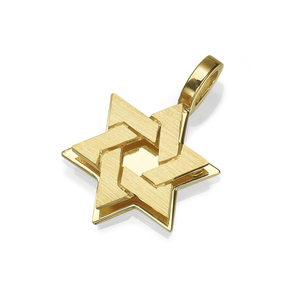 Yaniv Fine Jewelry 18K Gold Bat Mitzvah Star of David Pendant (Variety of Colors) - 1