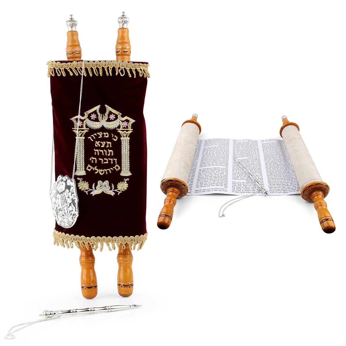 Deluxe Torah Scroll Replica - Large - 1