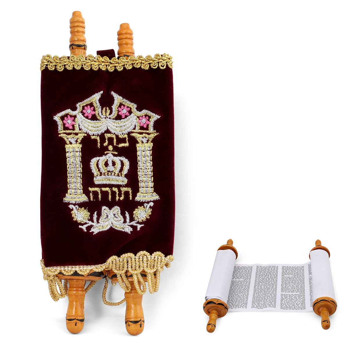 Deluxe Torah Scroll Replica - Small - 1