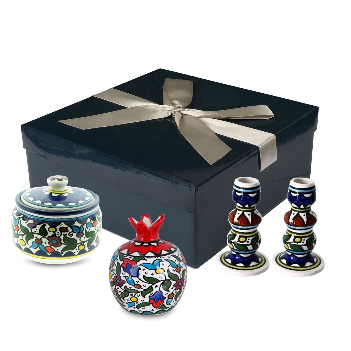 Rosh Hashanah Armenian Ceramic Tableware Gift Box - 1