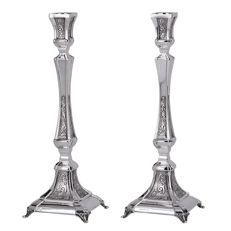 Hadad Bros Sterling Silver Ornate Paris Candlesticks - 1