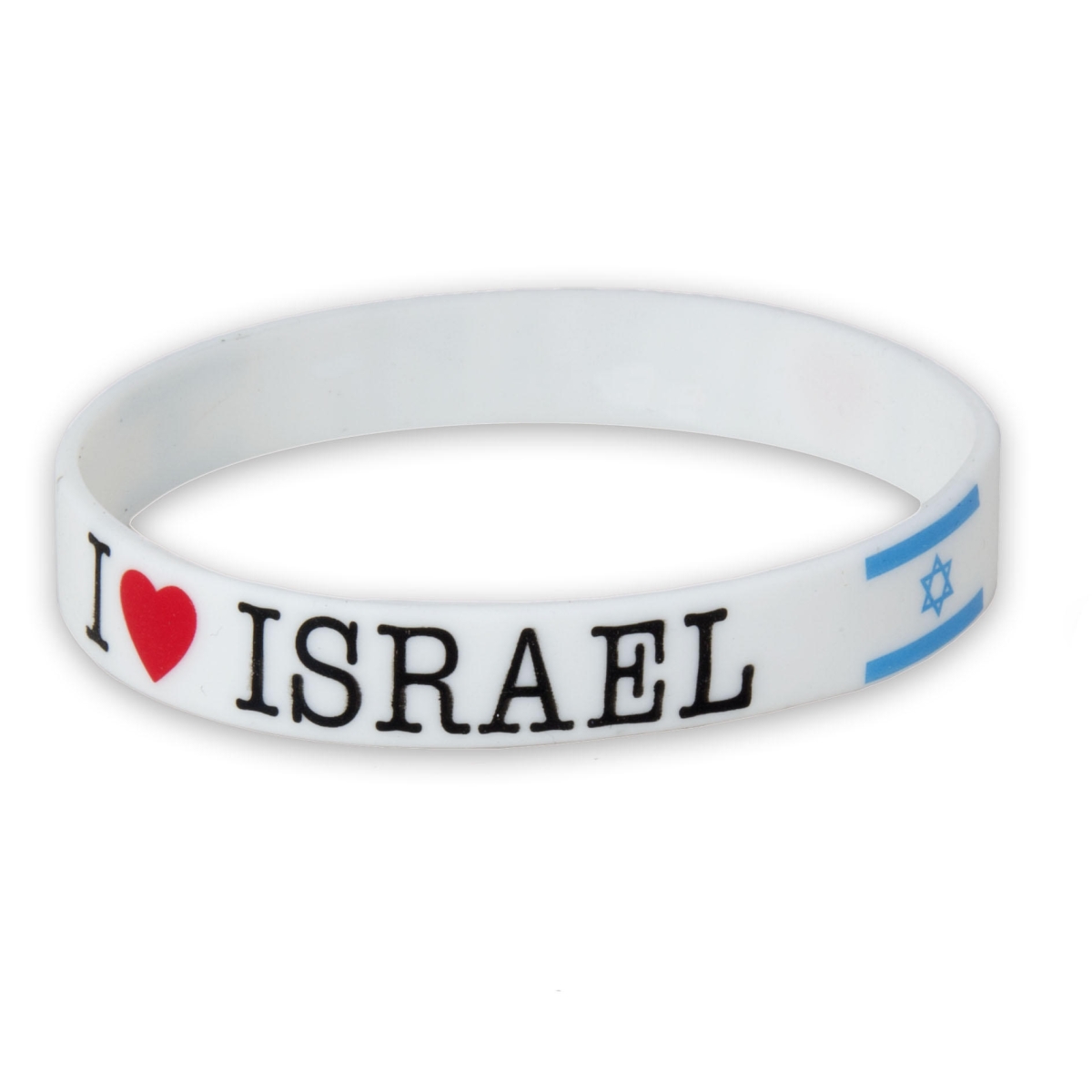 Rubber Bracelet - I Love Israel - 1