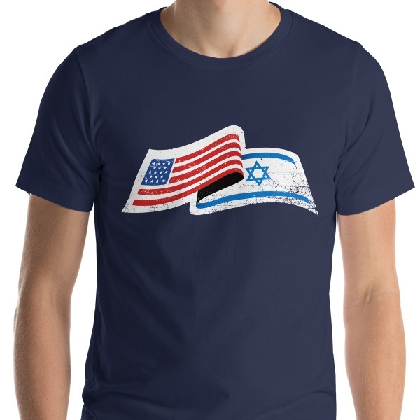 Israel and USA Unisex T-Shirt - 1