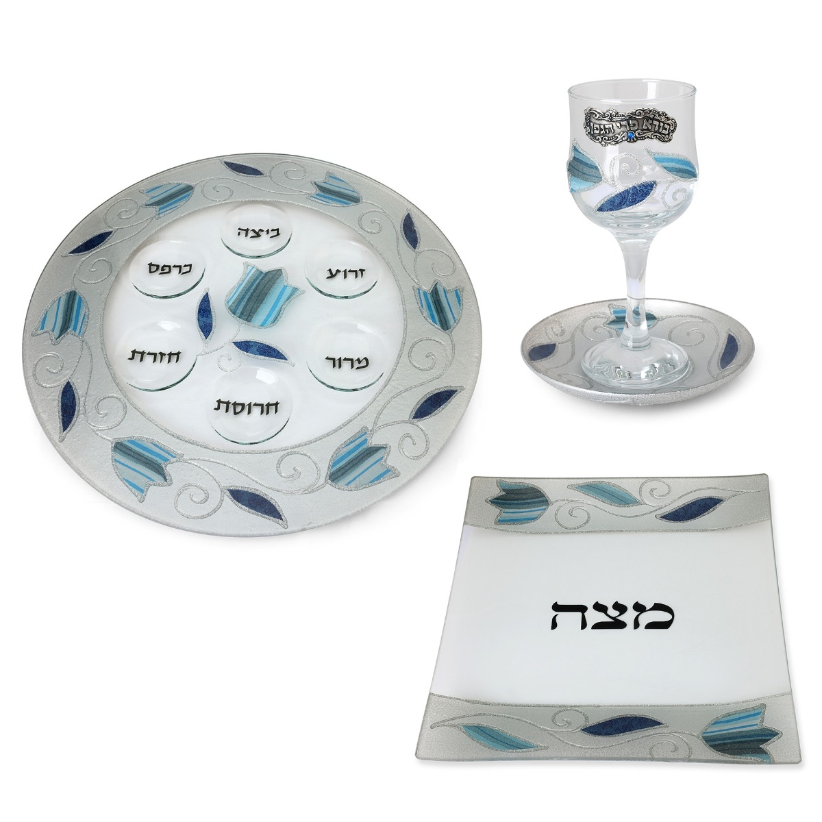 Blue Tulip Passover Essentials Seder Set by Lily Art  - 1