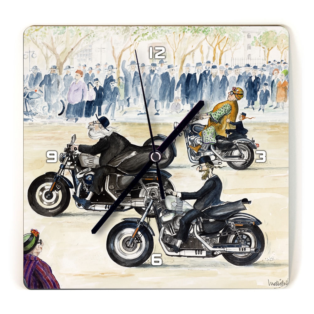 Martin Holt Jewish Humor Wall Clock – Harley Davidson - 1