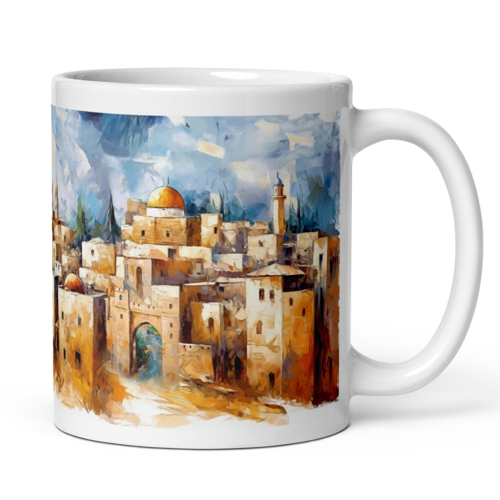 Old City of Jerusalem Glossy Mug - 1