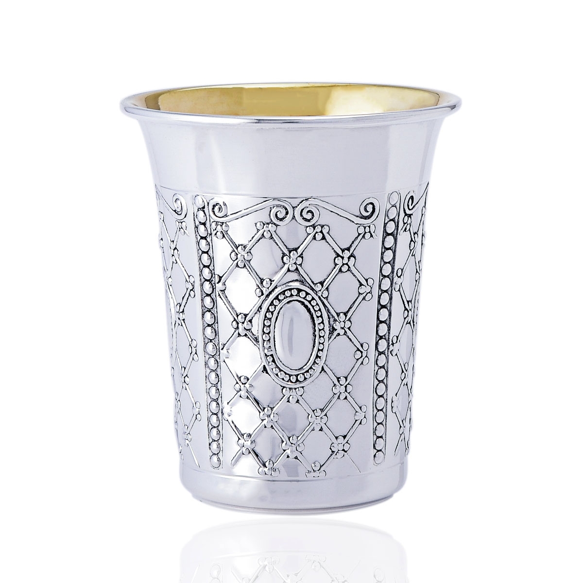 Deluxe 925 Sterling Silver Kiddush Cup - 1