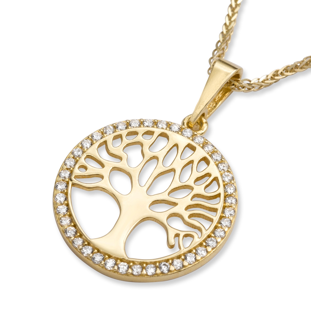 14K Gold Tree of Life Necklace 
