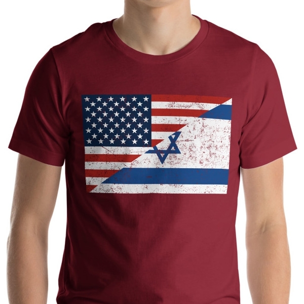 USA - Israel Flag Unisex T-Shirt - 1