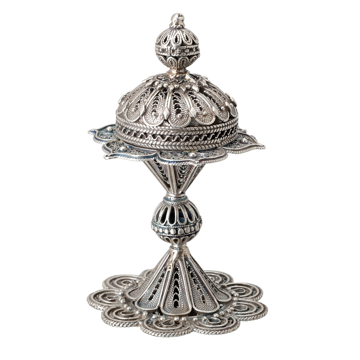 Royal Persian Besamim Spice Box, Sterling Silver - 1