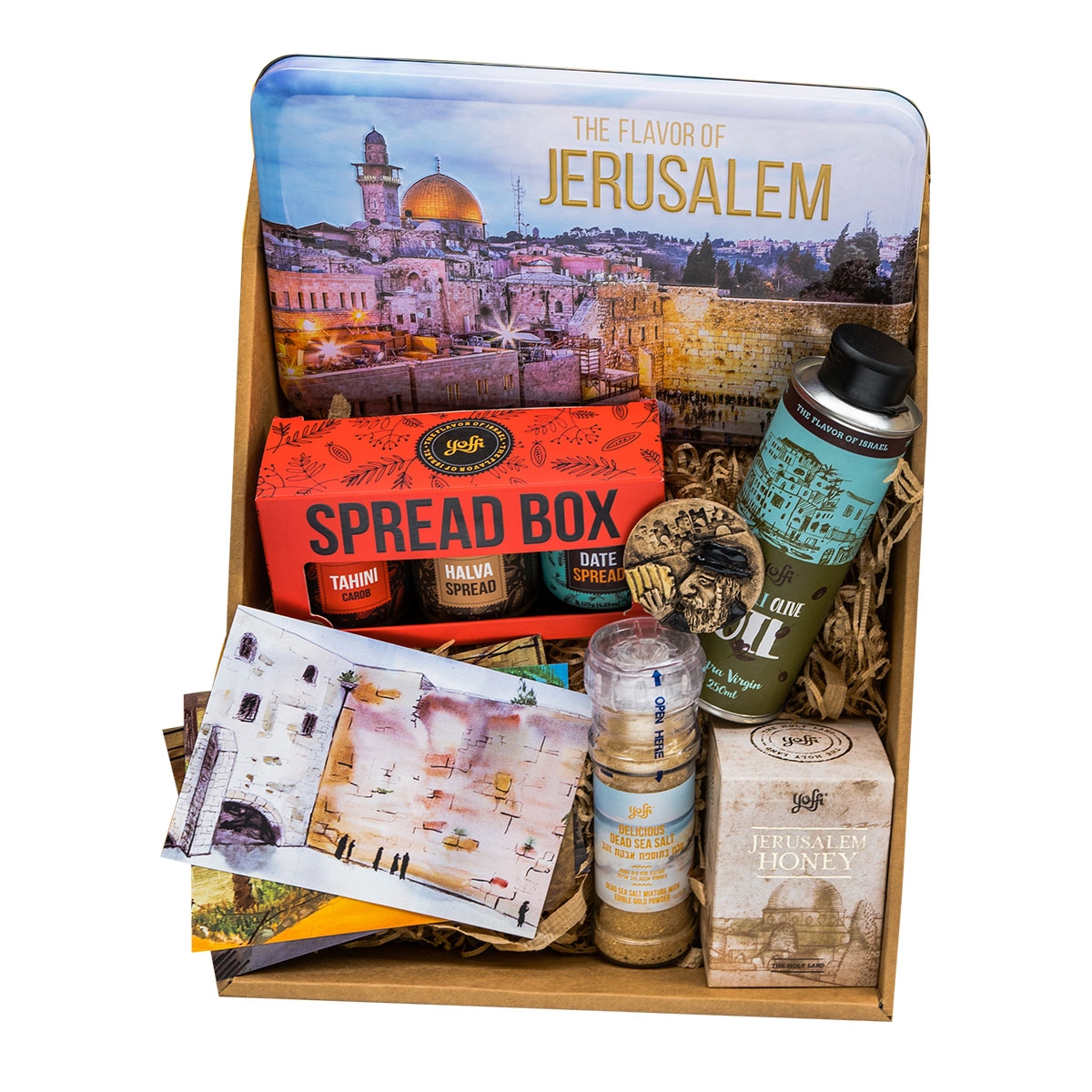 Happy Hanukkah Jerusalem Gift Basket - 1