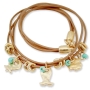  Danon Wrapped Leather Bracelet with Lucky Charms - 2
