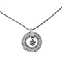 Large Silver Wheel Necklace - Unquenchable Love (Song of Songs 8:7) - 3