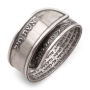 Handmade Blackened 925 Sterling Silver Adjustable Ring – Eshet Chayil (Proverbs 31:10-31) - 2