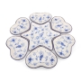 Passover Seder Plate. Replica. Vienna. ca. 1900 (Blue & White) - 6
