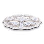 Passover Seder Plate. Replica. Vienna. ca. 1900 (Blue & White) - 3