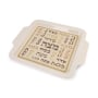 Passover Seder Plate & Matzah Holder Set – Passover Words (Brown) - 5