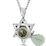 925 Sterling Silver Star of David Shema Yisrael Necklace with Onyx Stone and 24K Gold Inscription - Deuteronomy 6:4-9 - 3
