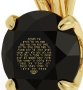 14K Gold and Swarovski Stone Necklace Micro-Inscribed with 24K Traveler's Psalm (Psalms 121) - 6