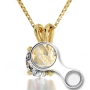 Soulmate: 24K Gold Plated and Swarovski Stone Necklace Micro-Inscribed with 24K Gold - 5