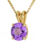 Soulmate: 14K Gold and Swarovski Stone Necklace Micro-Inscribed with 24K Gold - 1