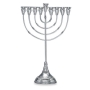 Hazorfim 925 Sterling Silver Hanukkah Menorah - Filigree (Large) - 2