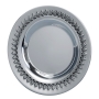 Hazorfim 925 Sterling Silver Ornate Kiddush Plate - 1