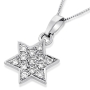 14K Deluxe Gold Star of David with Sea of Diamonds - 2