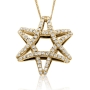 14K Gold Flex Star of David with Diamonds - 1