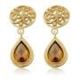 14K Gold and Citrine Drop Earrings - 2