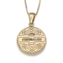 14K Gold Round Tree of Life Pendant Necklace With Diamonds - 6