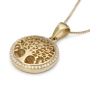 14K Gold Tree of Life Pendant Necklace with Sparkling Diamonds - 5