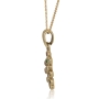 14K Yellow Gold Hoshen Pendant With Grapes Cluster Design - 3