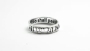 Sterling Silver This Too Shall Pass Cut-Out Ring (Hebrew / English)  - 2