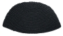 Crocheted Black Frik Kippah 22 cm - 1