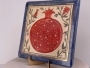 Art in Clay Limited Edition Handmade Ceramic Plaque Pomegranate Wall Hanging - 3