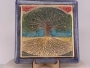 Art in Clay Limited Edition Handmade Tree of Life Ceramic Plaque Wall Hanging with 24K Gold - 3